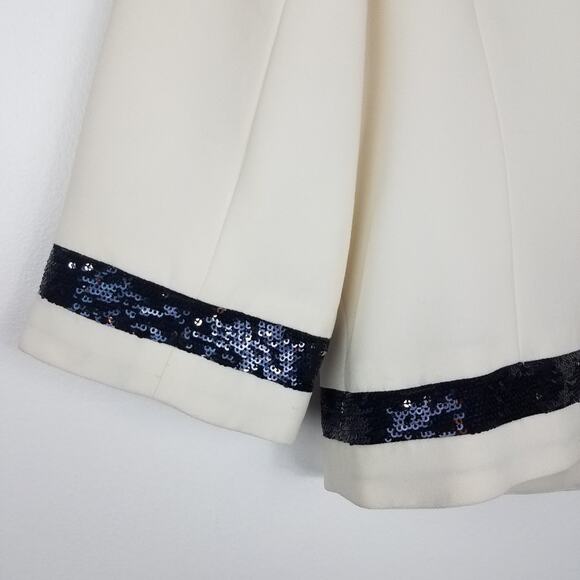 Trina Turk | White Jacket Black Sequins 6 - Picture 5 of 10